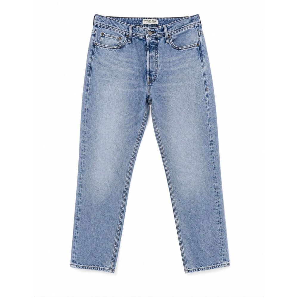 Jack & Jones Jeans Men’s Light Wash Denim Straight Slim Fit Casual Pants SZ 30